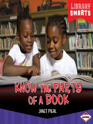 cover image of Know the Parts of a Book